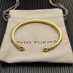 David Yurman Gold Twisted Bracelet